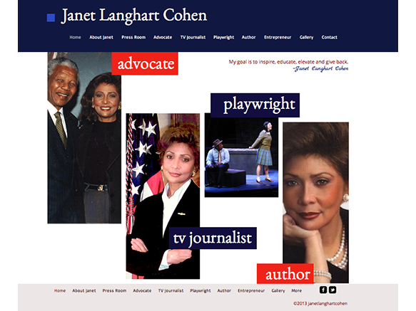 janet langhart cohen website design